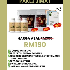 3 GINSENG - PAKEJ JIMAT
